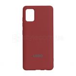 Чехол Original Silicone для Samsung Galaxy A41/A415 (2020) dark red (33) - купить за 160.00 грн в Киеве, Украине