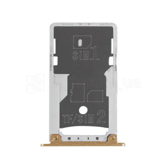 Держатель Sim-карты (лоток) для Xiaomi Redmi Note 4 gold