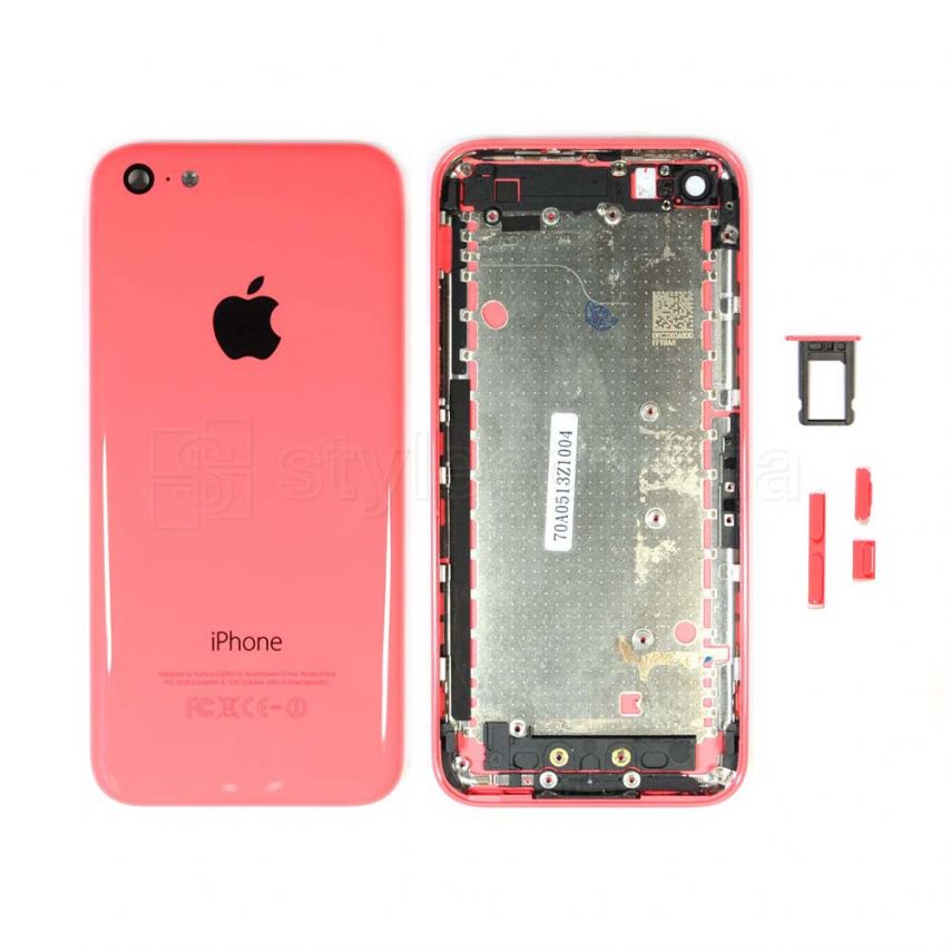 Корпус для Apple iРhone 5c повний комплект pink Original Quality