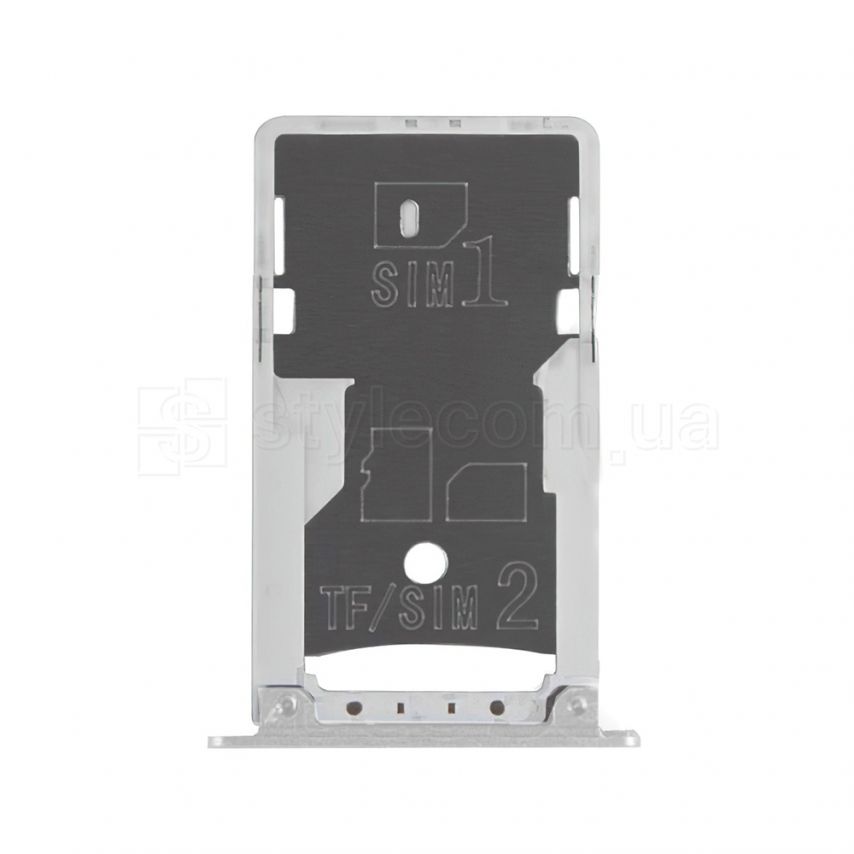 Держатель Sim-карты (лоток) для Xiaomi Redmi Note 4 Pro 16Gb silver