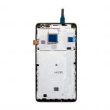 Дисплей (LCD) для Lenovo S856 с тачскрином и рамкой black Original Quality