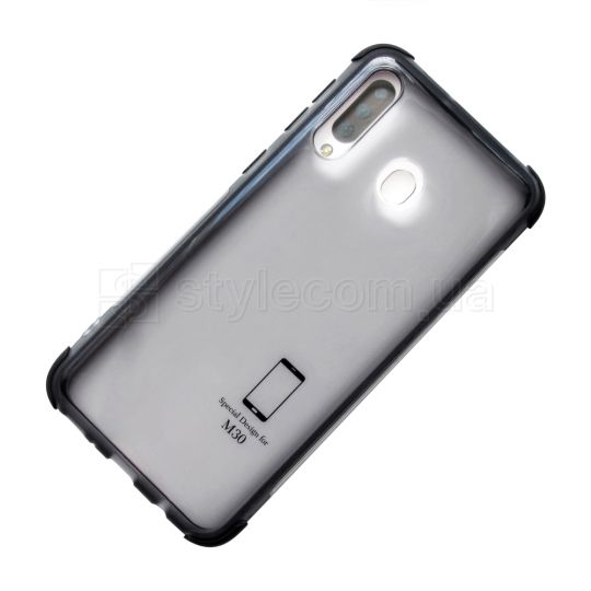 Чохол силіконовий з кольоровою рамкою для Samsung Galaxy M30/M305 (2019) black/black