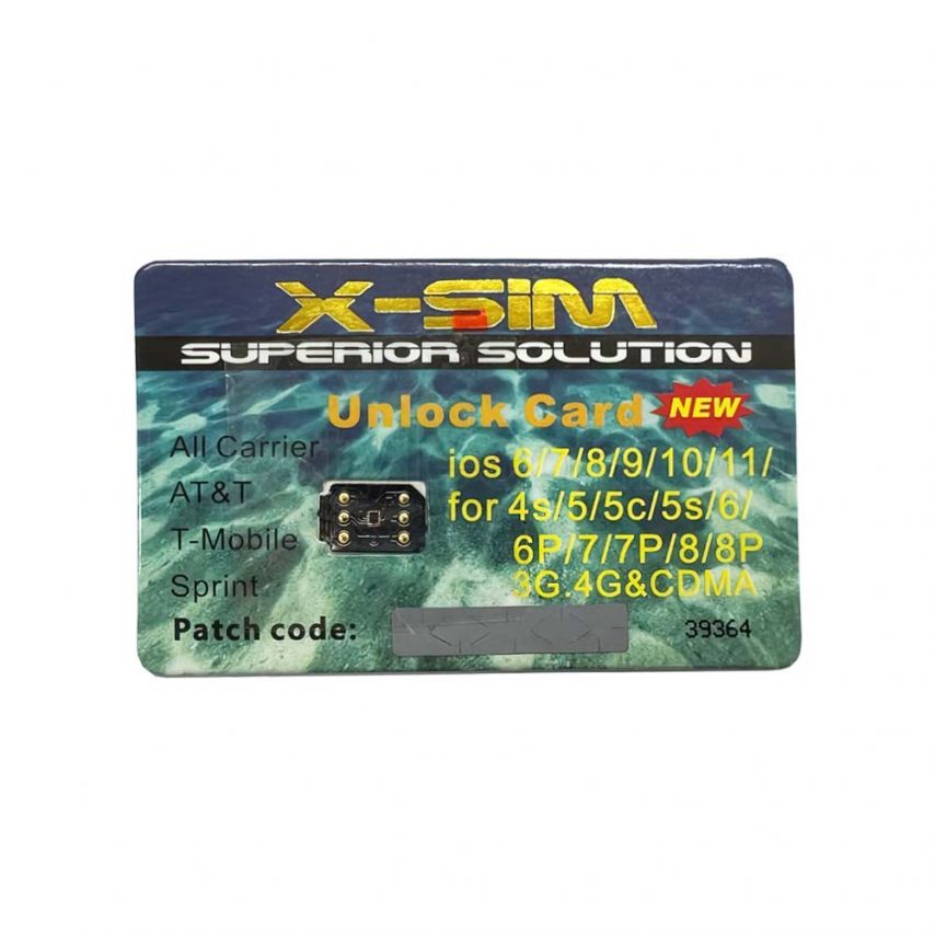 X-Sim для активации и разблокировки айфона (для версий: 4s/5/5c/5s/6/6 Plus/CDMA/ IOS: 6/7/8/9) High Quality