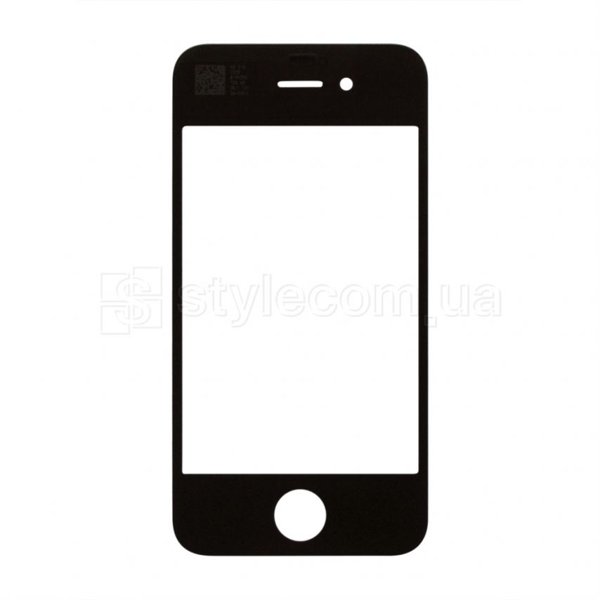 Стекло для переклейки для Apple iPhone 4 black Original Quality