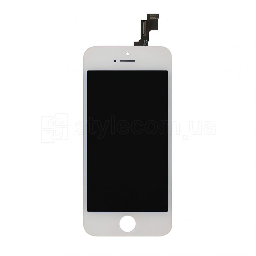 Дисплей (LCD) для Apple iPhone 5s, 5SE с тачскрином white High Quality