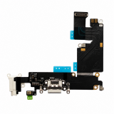 Шлейф для Apple iPhone 6 Plus с разьемом зарядки, наушников и микрофоном white Original Quality
