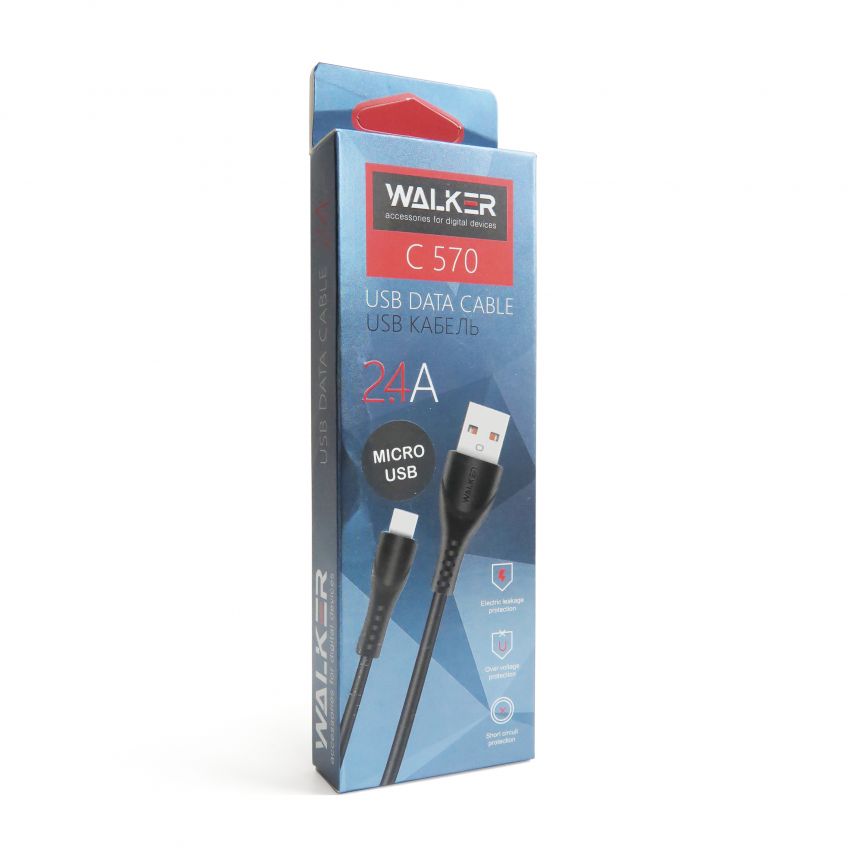 Кабель USB WALKER C570 Micro black