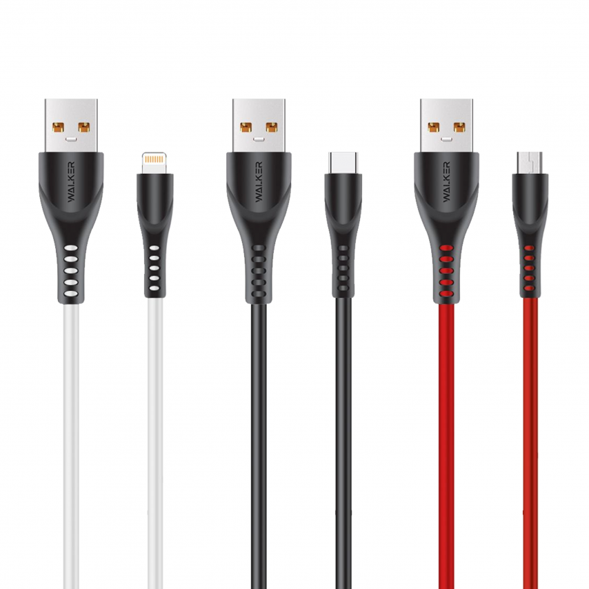 Кабель USB WALKER C570 Micro red