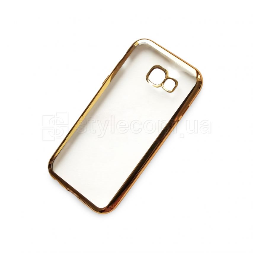 Чехол силиконовый (рамка) для Samsung Galaxy A5/A520 (2017) gold