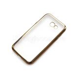 Чехол силиконовый (рамка) для Samsung Galaxy A7/A720 (2017) gold