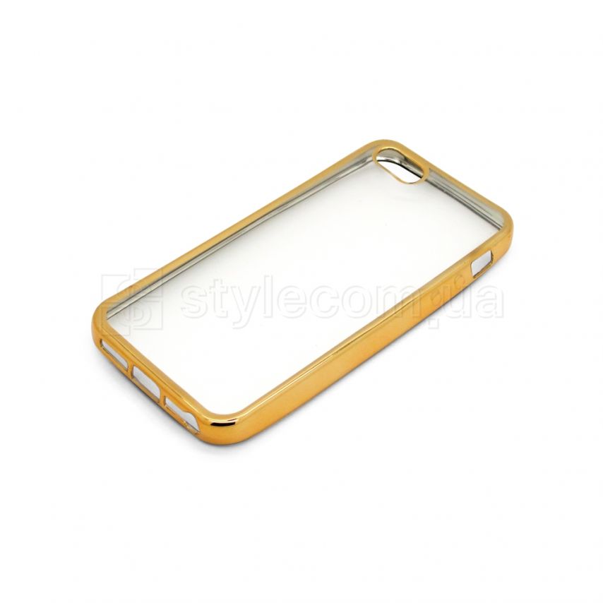 Чехол силиконовый (рамка) для Apple iPhone 5, 5s, 5SE gold