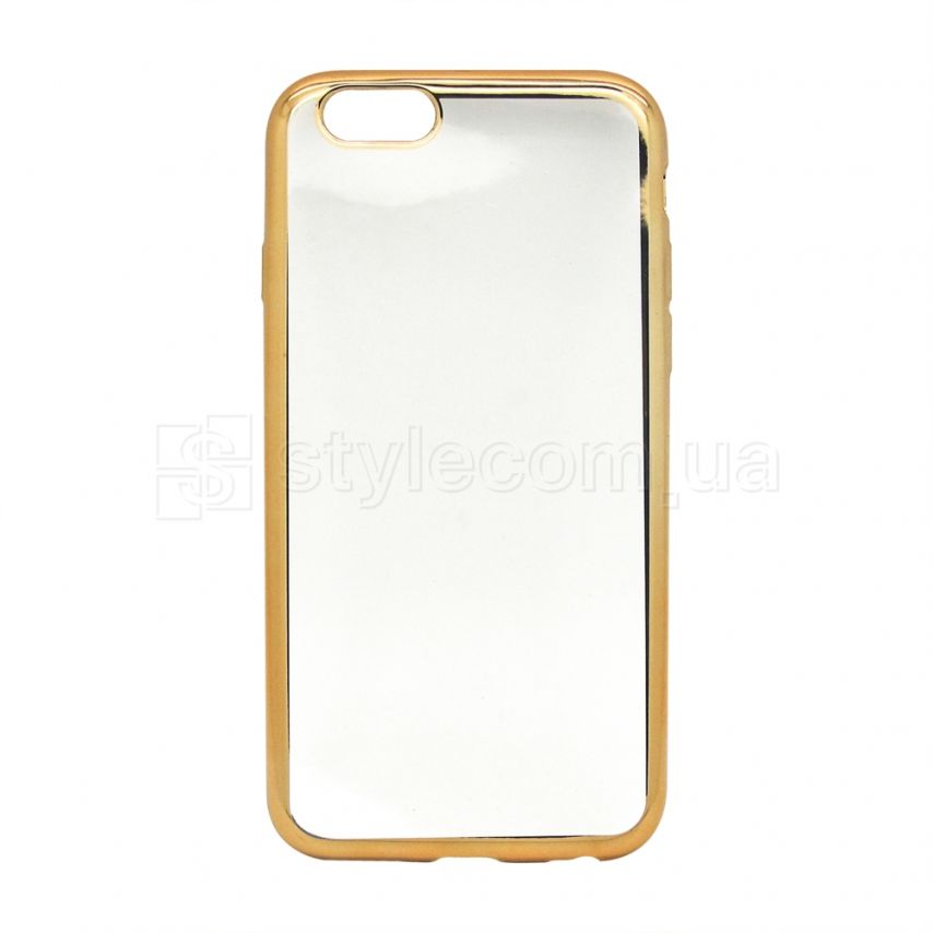 Чехол силиконовый (рамка) для Apple iPhone 6, 6s gold