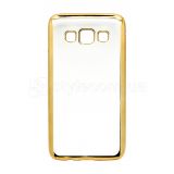 Чехол силиконовый (рамка) для Samsung Galaxy A3/A300 (2015) gold