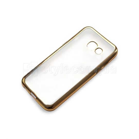 Чехол силиконовый (рамка) для Samsung Galaxy A3/A320 (2017) gold