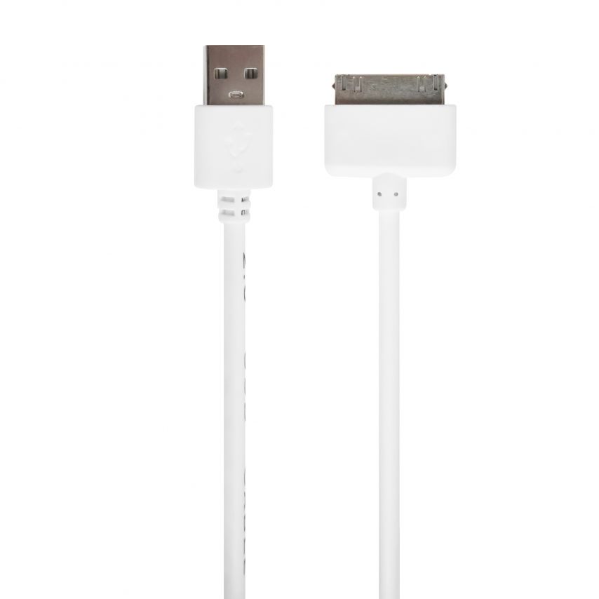 Кабель USB WALKER 110 iPhone 4 white (тех.пак)