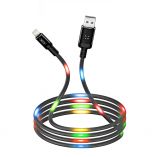 Кабель USB XO NB108 Lightning Quick Charge 2.1A black/grey - купить за 86.25 грн в Киеве, Украине
