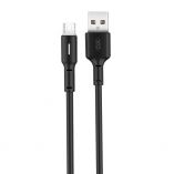 Кабель USB XO NB112 Micro Quick Charge 3A black - купити за 57.86 грн у Києві, Україні