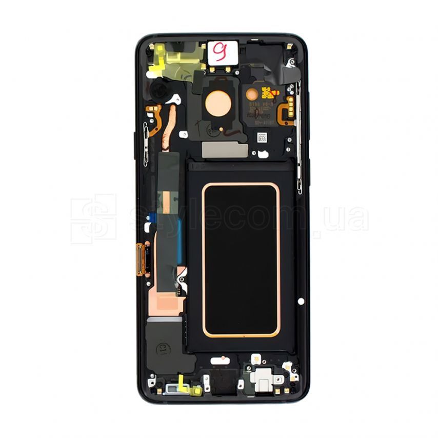 Дисплей (LCD) для Samsung Galaxy S9 Plus/G965 (2018) з тачскріном та рамкою black Service Original (GH97-21691A)