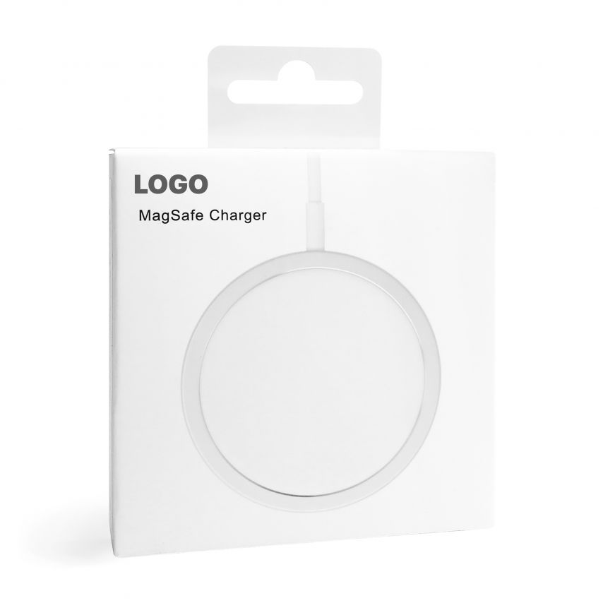 Беcпроводное зарядное устройство MagSafe Charger 15W white High Original Quality logo