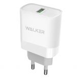 Сетевое зарядное устройство (адаптер) WALKER WH-35 QC3.0 1USB/3A/15W white - купить за 243.00 грн в Киеве, Украине