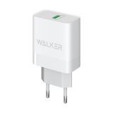 Мережевий зарядний пристрій (адаптер) WALKER WH-35 QC3.0 1USB / 3A / 15W white