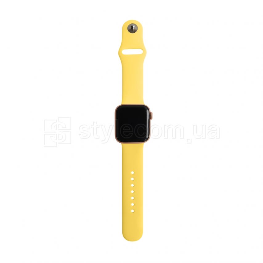 Ремінець для Apple Watch Sport Band силіконовий 38/40мм S/M yellow / жовтий (4)