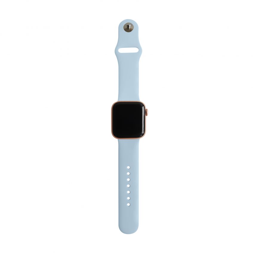 Ремешок для Apple Watch Sport Band силиконовый 38/40мм S/M light blue / голубой (5)