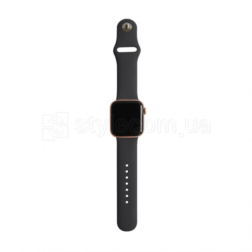 Ремінець для Apple Watch Sport Band силіконовий 38/40мм S/M dark grey / темно-сірий (15)