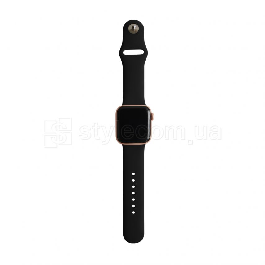 Ремінець для Apple Watch Sport Band силіконовий 38/40мм S/M black / чорний (18)