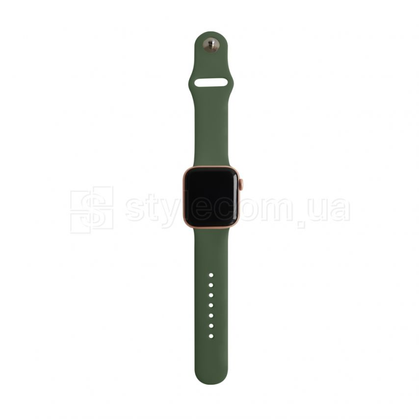 Ремінець для Apple Watch Sport Band силіконовий 38/40мм M/L khaki / хакі (65)
