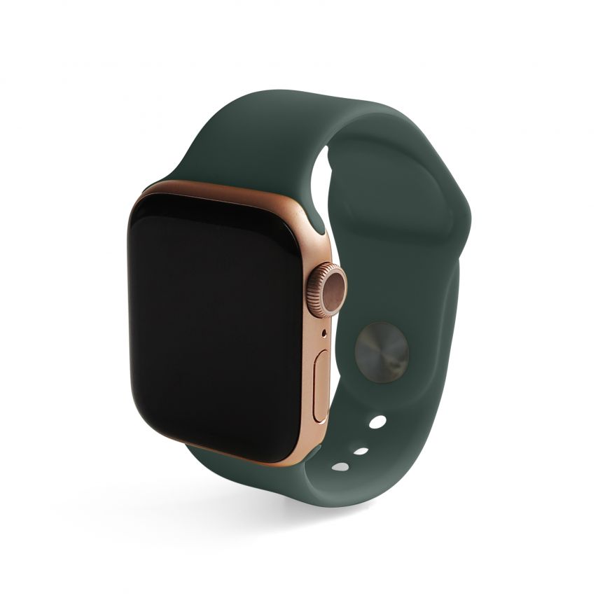 Ремінець для Apple Watch Sport Band силіконовий 38/40мм M/L khaki / хакі (65)