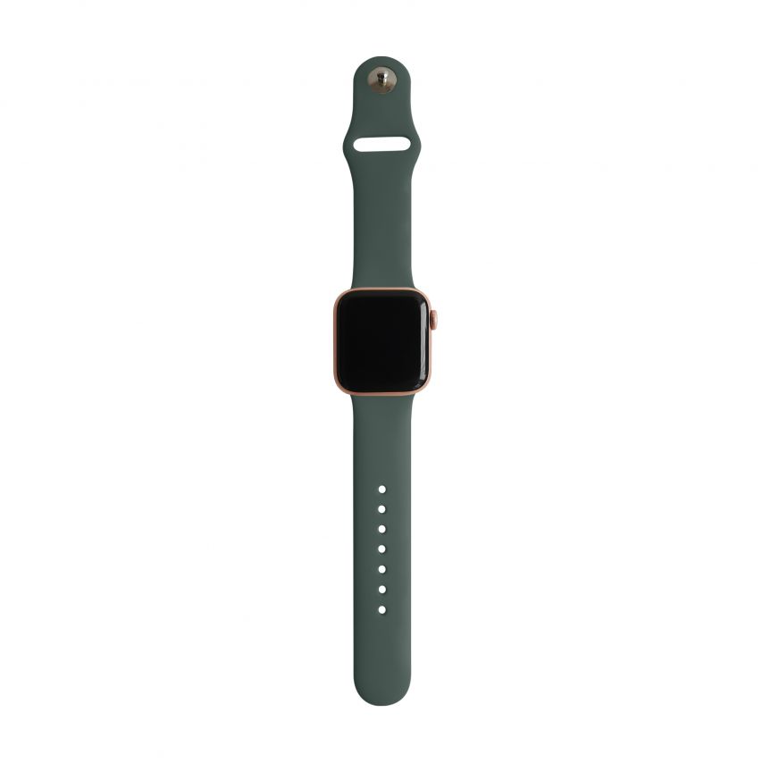 Ремінець для Apple Watch Sport Band силіконовий 38/40мм M/L khaki / хакі (65)