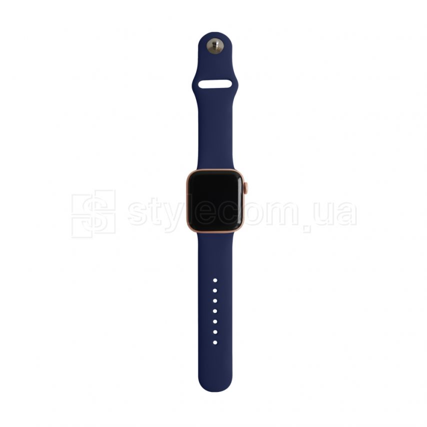 Ремінець для Apple Watch Sport Band силіконовий 38/40мм M/L dark blue / темно-синій (8)