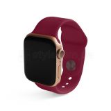 Ремешок для Apple Watch Sport Band силиконовый 38/40мм S/M marsala / марсала (52)