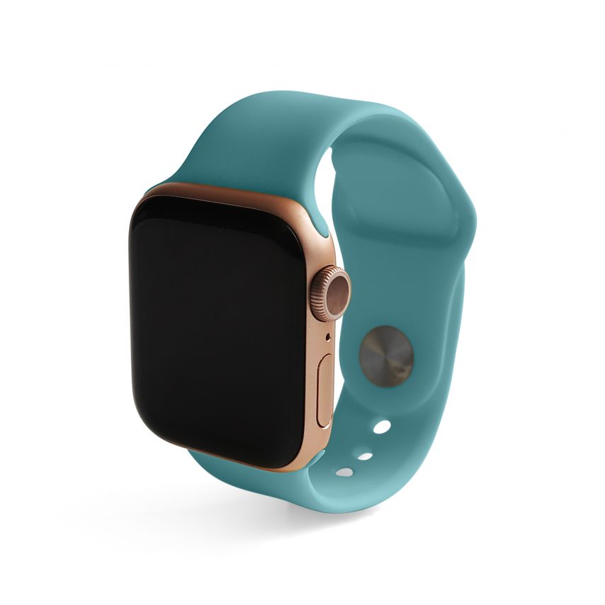 Ремінець для Apple Watch Sport Band силіконовий 38/40мм S/M dark sea wave / морська хвиля темний (62)
