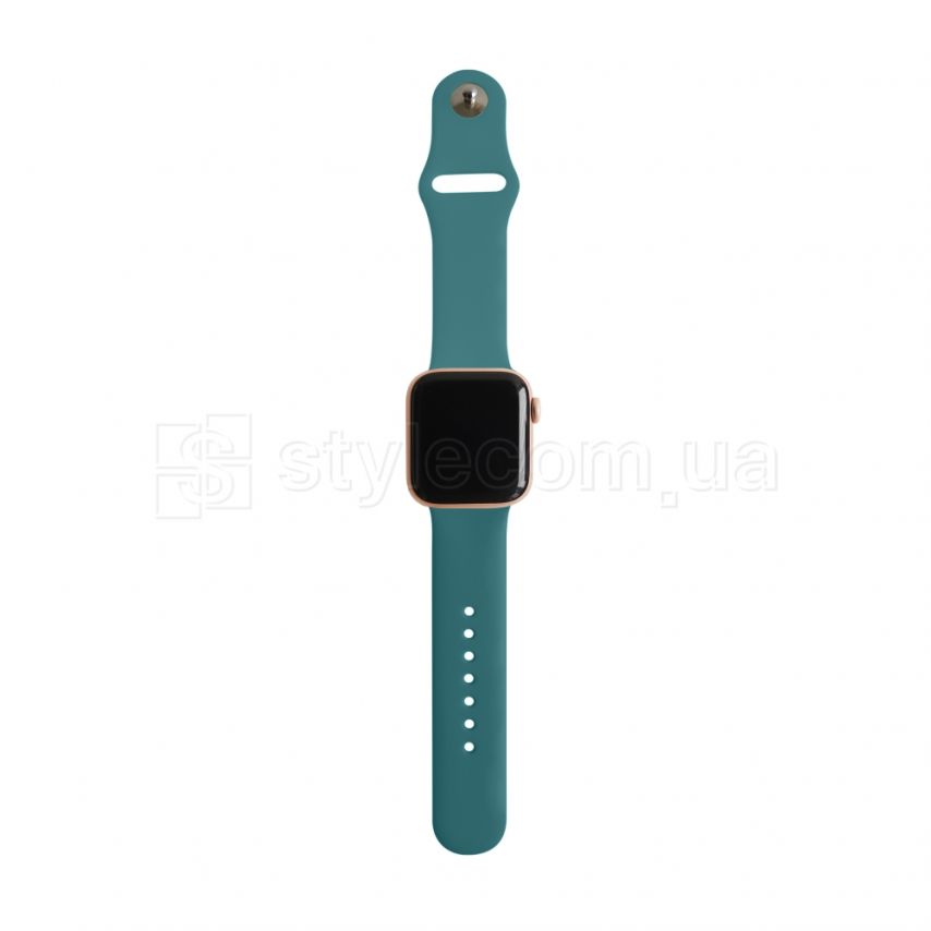 Ремешок для Apple Watch Sport Band силиконовый 38/40мм S/M dark sea wave / морская волна темный (62)