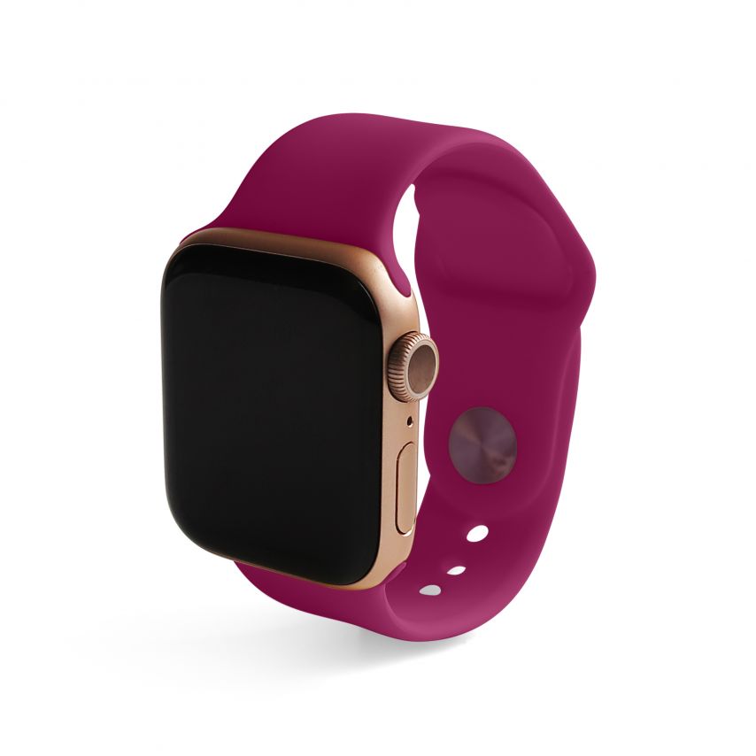 Ремінець для Apple Watch Sport Band силіконовий 38/40мм S/M fuchsia / фуксія (54)