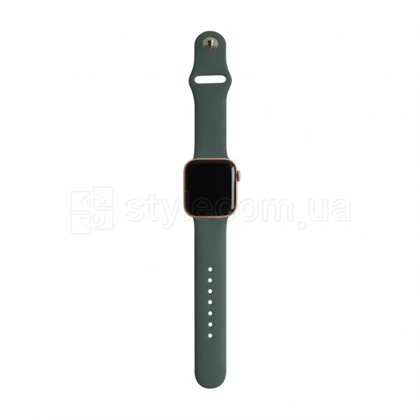 Ремешок для Apple Watch Sport Band силиконовый 38/40мм S/M grеy green / серо-зеленый (69)
