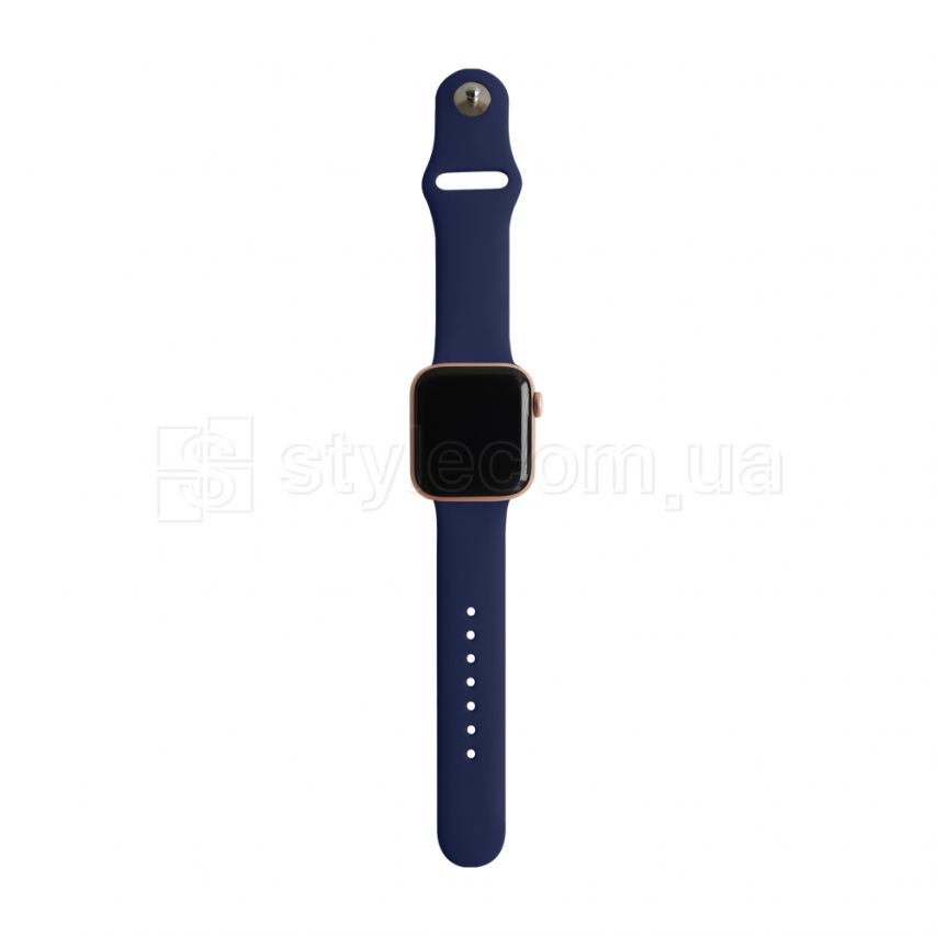 Ремінець для Apple Watch Sport Band силіконовий 42/44мм M/L dark blue / темно-синій (8)