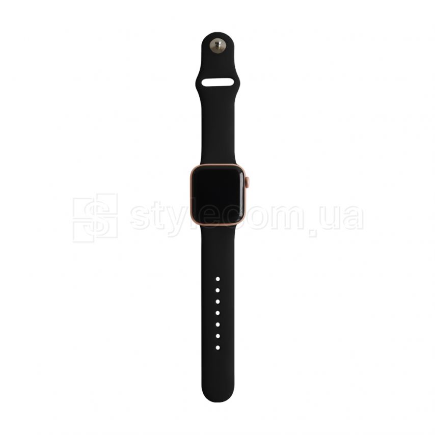 Ремешок для Apple Watch Sport Band силиконовый 42/44мм M/L black / черный (18)