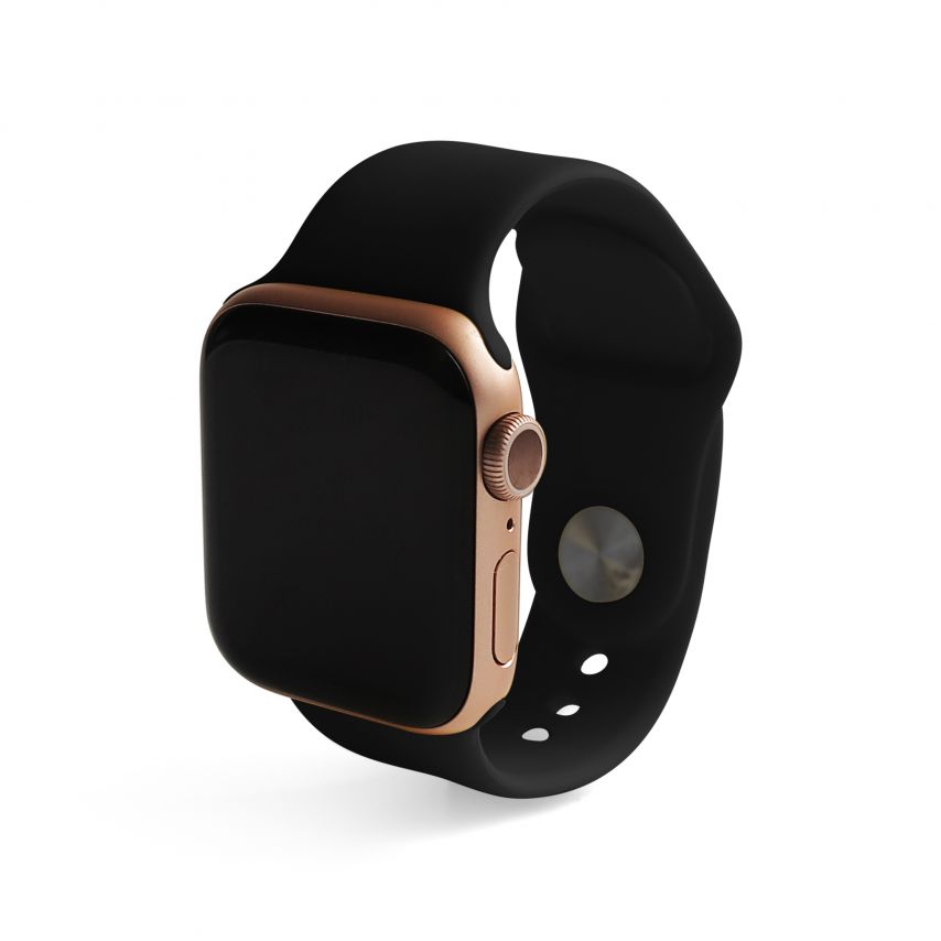Ремінець для Apple Watch Sport Band силіконовий 42/44мм S/M black / чорний (18)