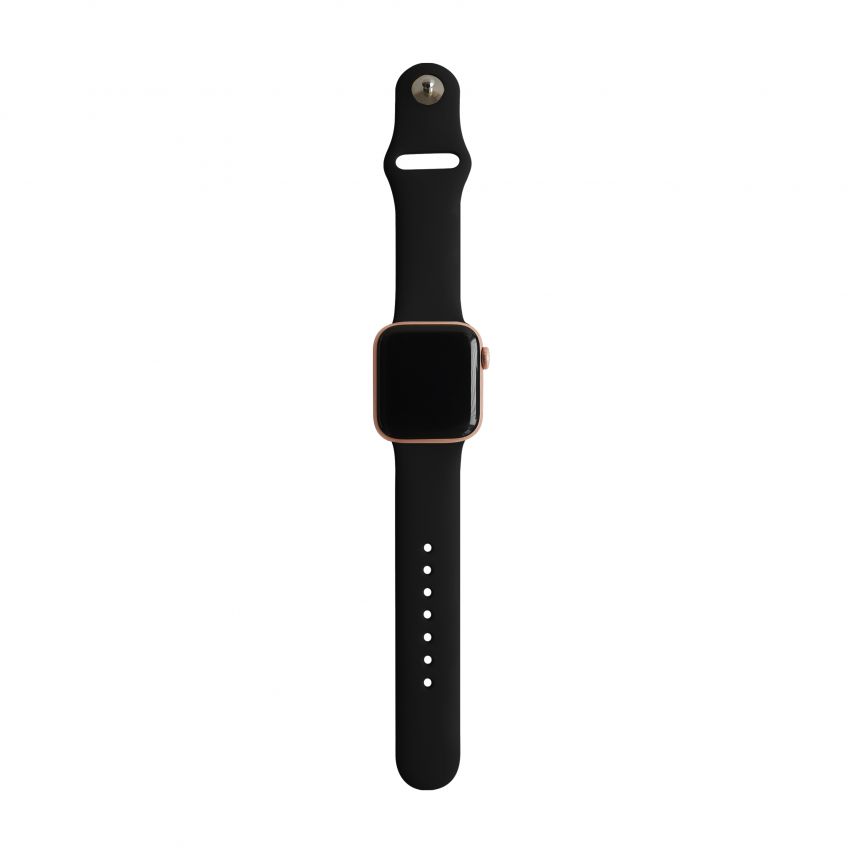 Ремінець для Apple Watch Sport Band силіконовий 42/44мм S/M black / чорний (18)