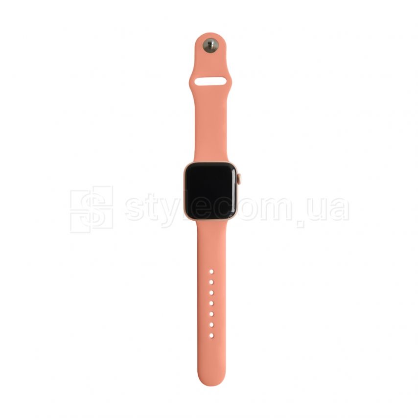 Ремінець для Apple Watch Sport Band силіконовий 42/44мм S/M peach / персиковий (27)