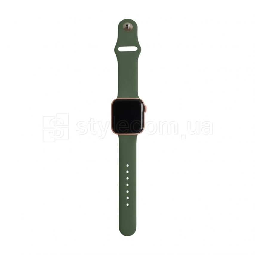 Ремінець для Apple Watch Sport Band силіконовий 42/44мм S/M khaki / хакі (65)