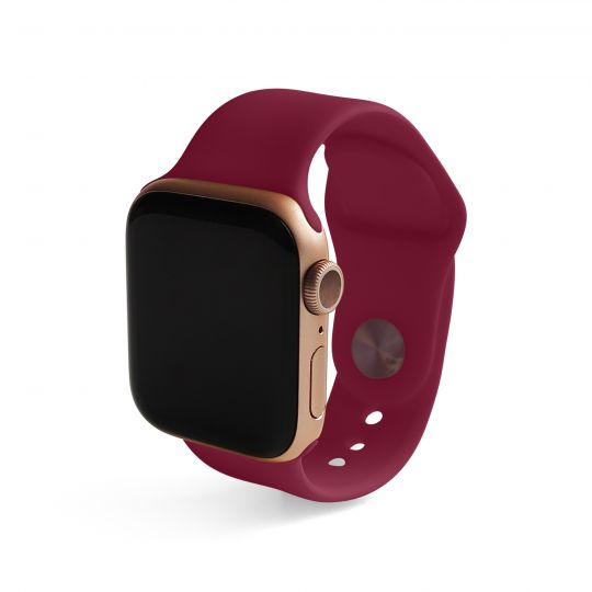 Ремінець для Apple Watch Sport Band силіконовий 42/44мм S/M marsala / марсала (52) - купити за 180.40 грн у Києві, Україні