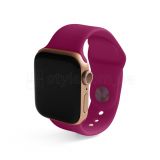 Ремешок для Apple Watch Sport Band силиконовый 42/44мм S/M fuchsia / фуксия (54)