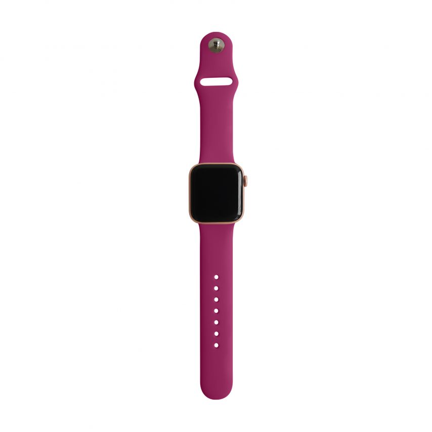 Ремінець для Apple Watch Sport Band силіконовий 42/44мм S/M fuchsia / фуксія (54)