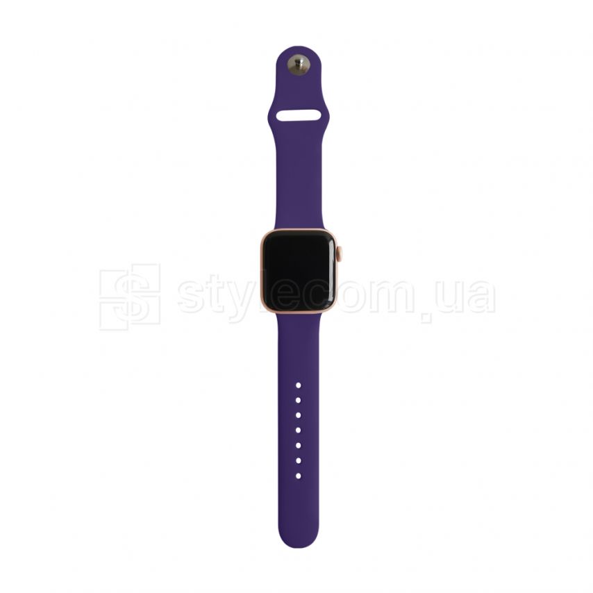 Ремешок для Apple Watch Sport Band силиконовый 42/44мм S/M dark violet / темно-фиолетовый (30)