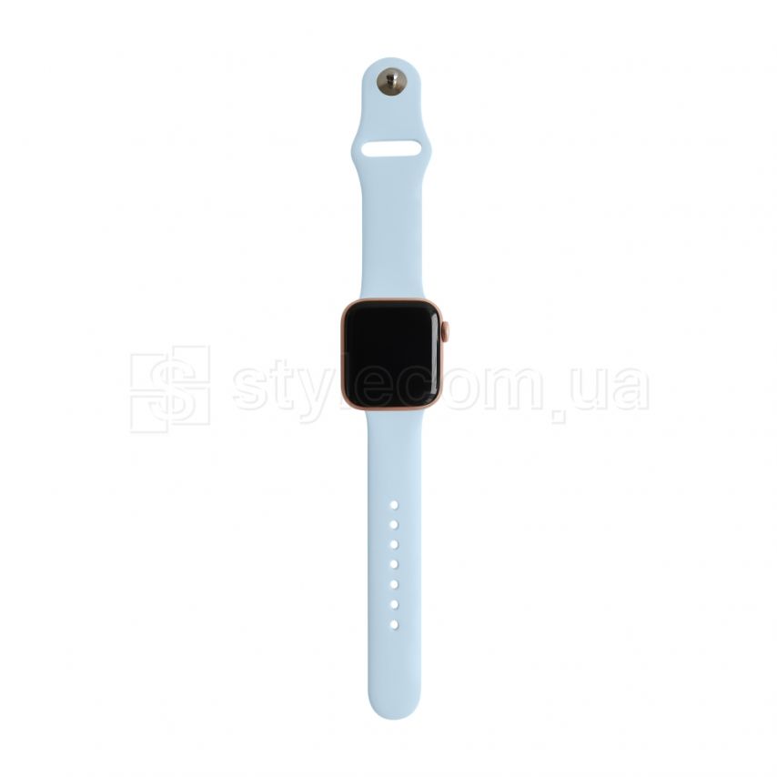 Ремешок для Apple Watch Sport Band силиконовый 42/44мм S/M light blue / голубой (5)