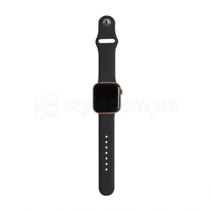 Ремінець для Apple Watch Sport Band силіконовий 42/44мм S/M dark grey / темно-сірий (15)